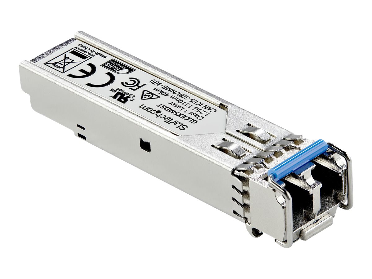 StarTech.com Startech 1000Base-EX - Gigabit Transceiver - LC Fiber - MSA konform - 40 km - Gigabit SFP Modul - Single Mode SFP - SFP (Mini-GBIC)