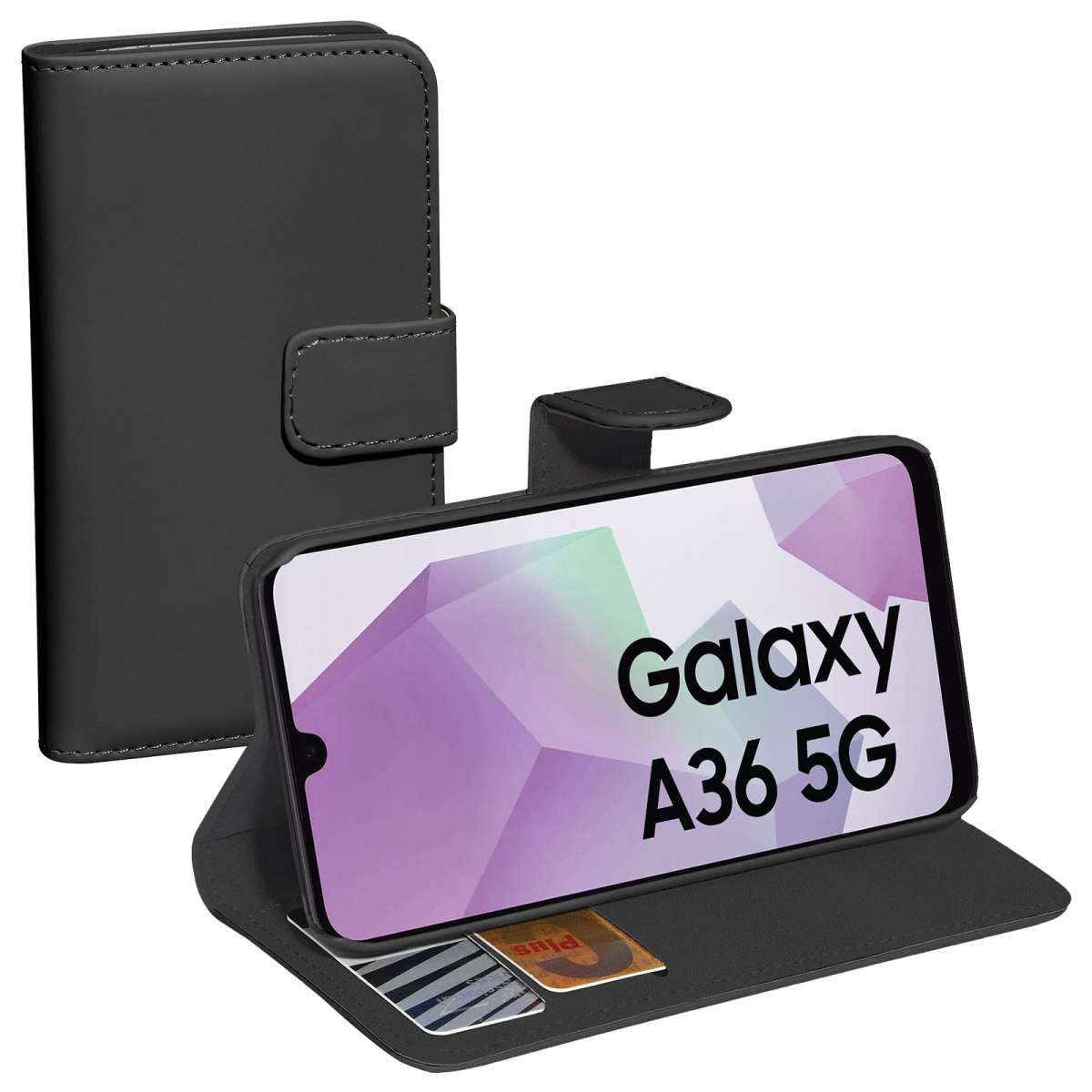 PEDEA Book Cover Classic für Samsung Galaxy A36/A56 schwarz, Ansicht 3