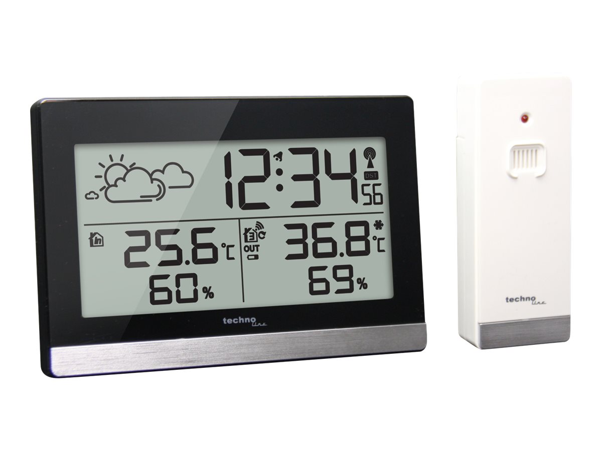 Technoline Techno Line WS 9255 - Wetterstation - Schwarz, Ansicht 4