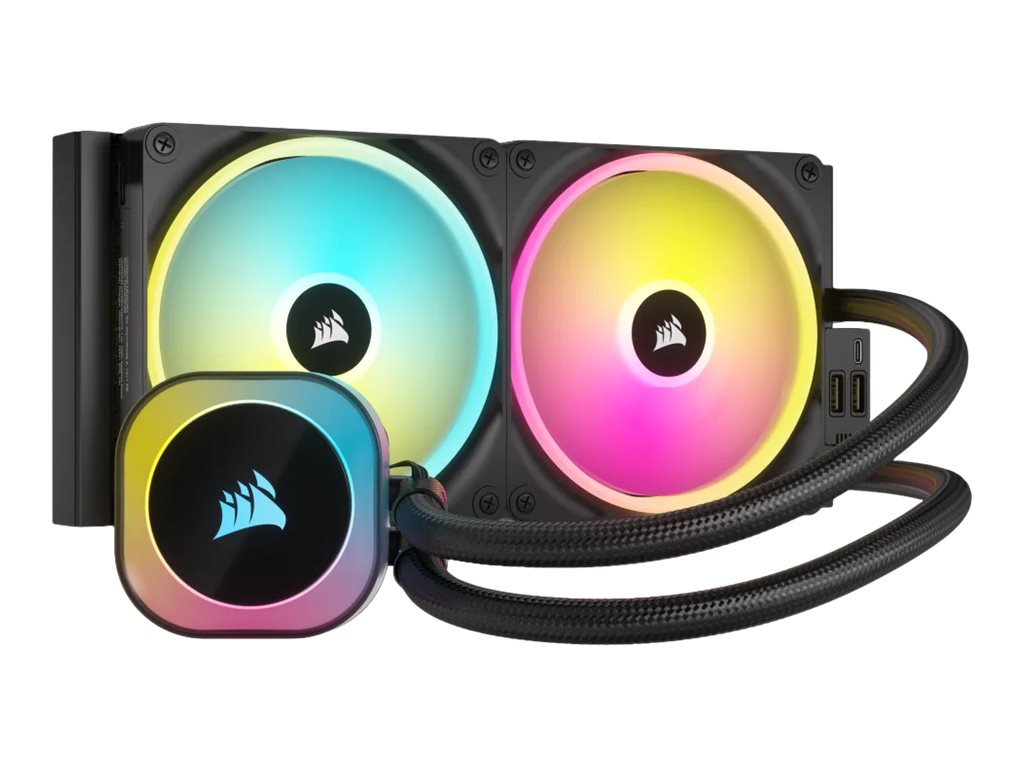 Corsair iCUE Link H115I RGB - Prozessor-Flüssigkeitskühlsystem - Kühlergröße: 280 mm - (für: LGA1156, LGA1155, LGA1150, 