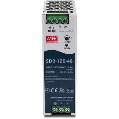 TRENDnet TI-S12048 - Netzteil (DIN-Schienenmontage möglich), Ansicht 2