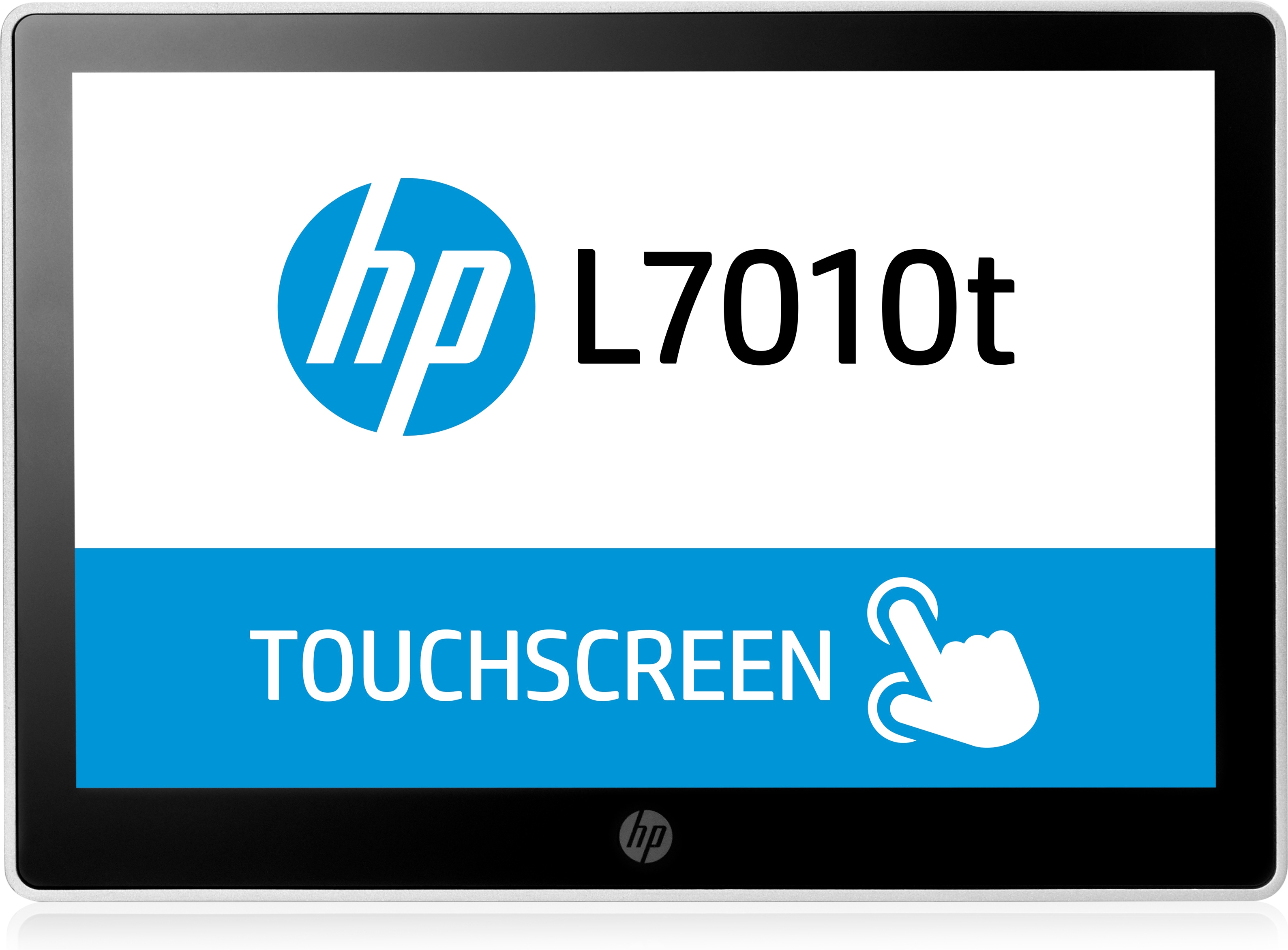 HP L7010t Einzelhandels-Touchscreen-Monitor, 10,1 Zoll, 25,6 cm (10.1&quot;), 220 cd/m², 160°, Schwarz, Silber, Business, 245,9 mm