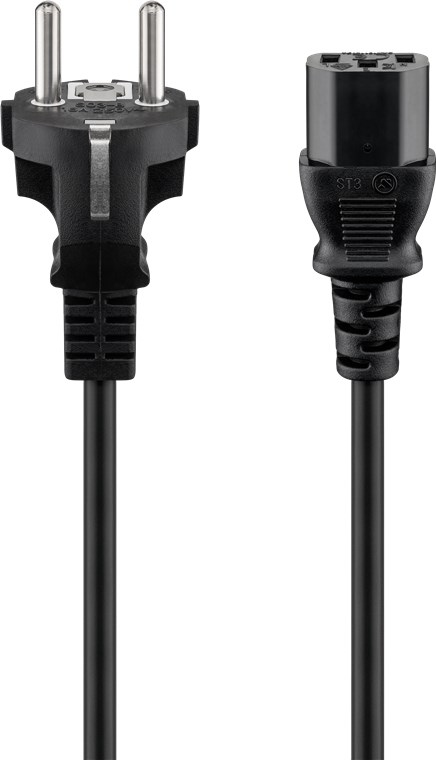 Goobay - Stromkabel - CEE 7/7 (M) bis IEC 60320 C13, Ansicht 2