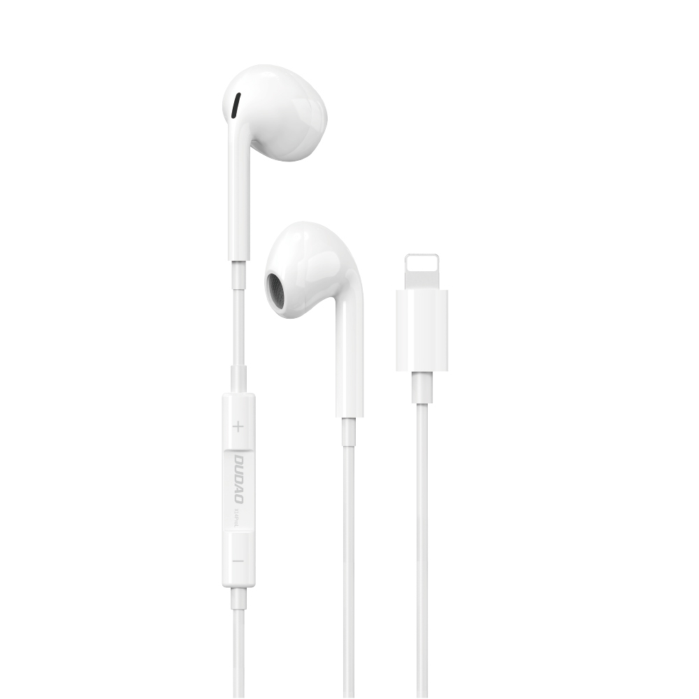 Dudao X14ProL in-ear headphones Lightning 1,2 m Weiß von LumaTech