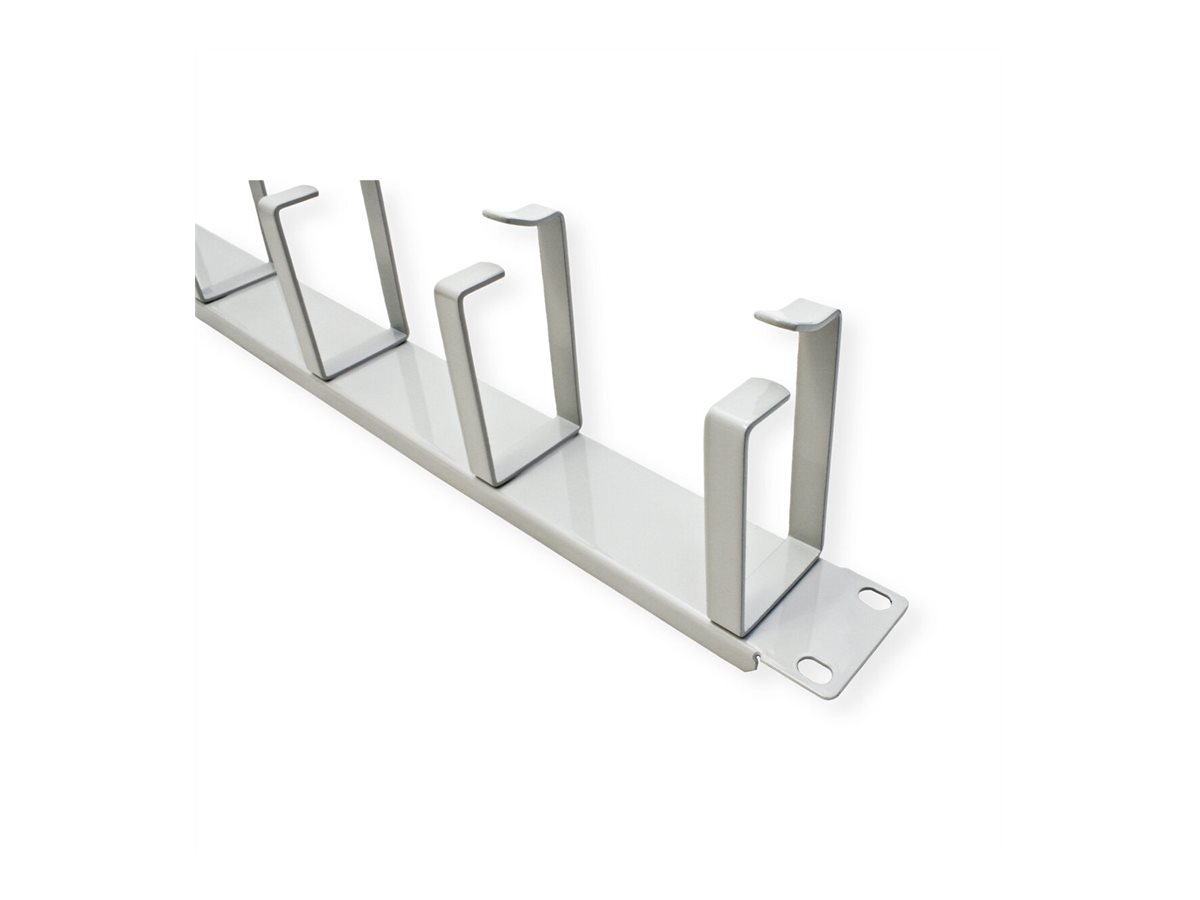 VALUE Kabelführungsplatte für Schaltschrank - Vorderseite - Hellgrau, RAL 7035 - 1U - 48.3 cm (19), Ansicht 3