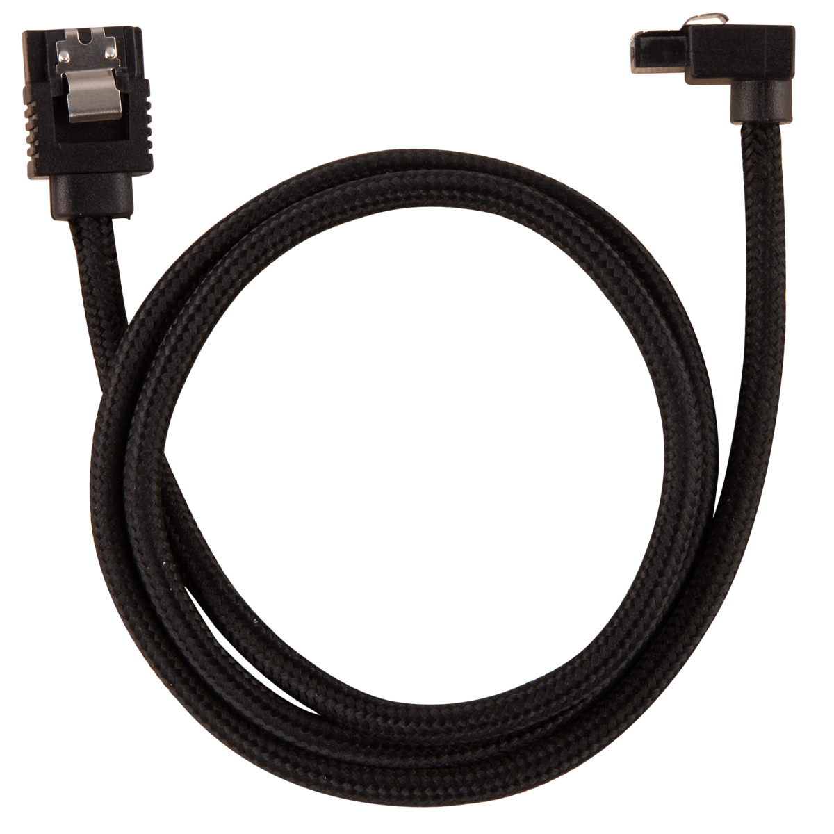 Corsair Premium Sleeved - SATA-Kabel - Serial ATA 150/300/600 - SATA (M) - Schwarz, Ansicht 3