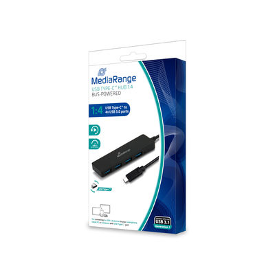 MEDIARANGE MRCS508 - USB 3.2 Gen 1 (3.1 Gen 1) Type-C - USB 3.2 Gen 1 (3.1 Gen 1) Type-A - 5000 Mbit/s - Schwarz, Ansicht 3