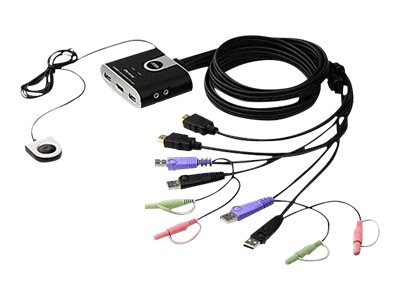 ATEN CS692 - KVM-Audio-Switch - 2 x KVMAudio