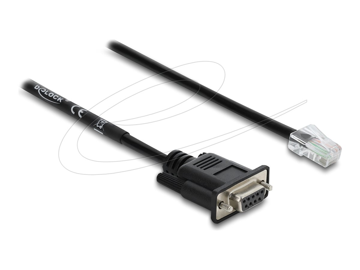 Delock Kabel seriell - DB-9 (W) zu RJ-45 (M)