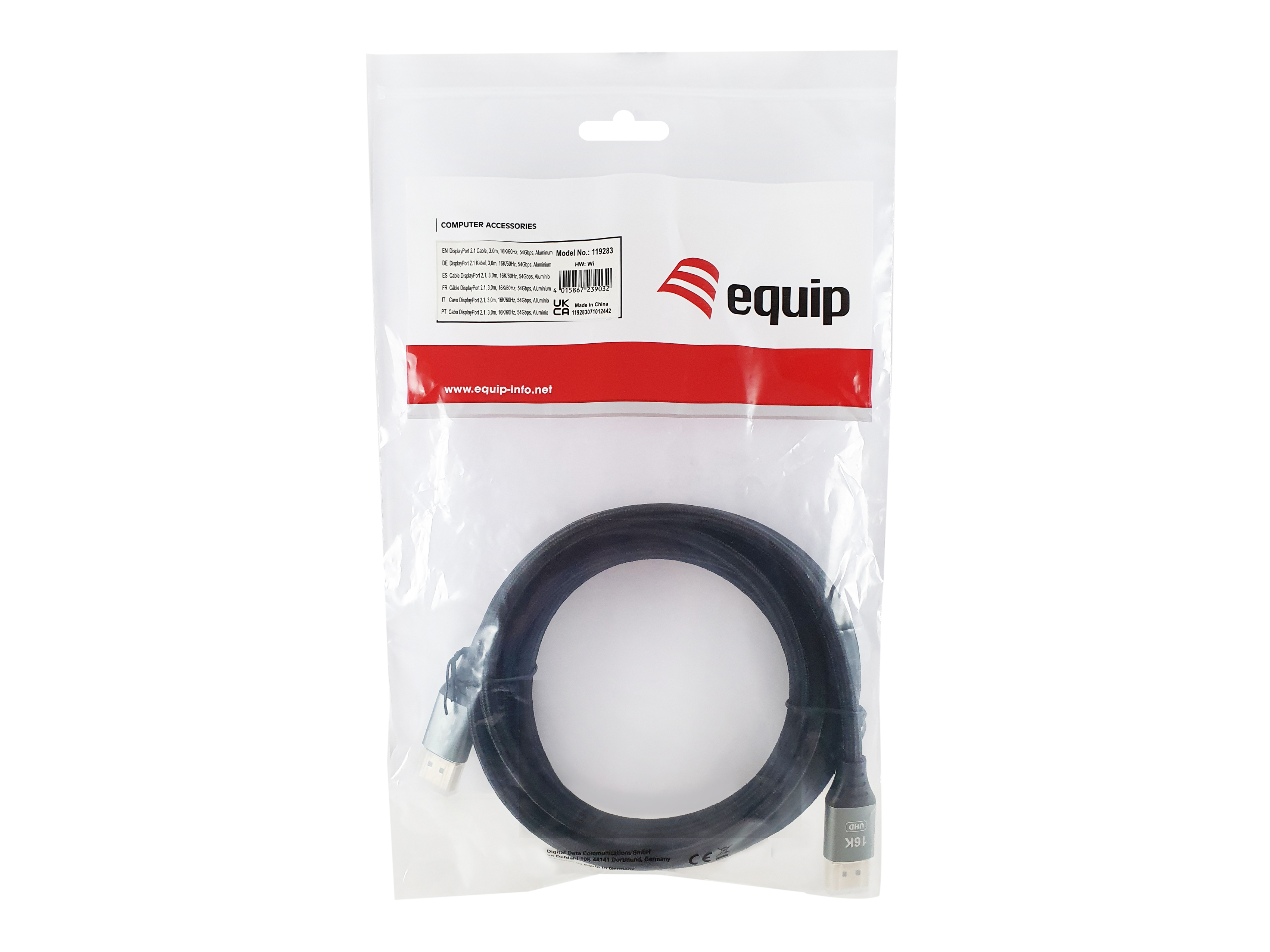 Equip DisplayPort-Kabel - DisplayPort 2.1 (M), Ansicht 2