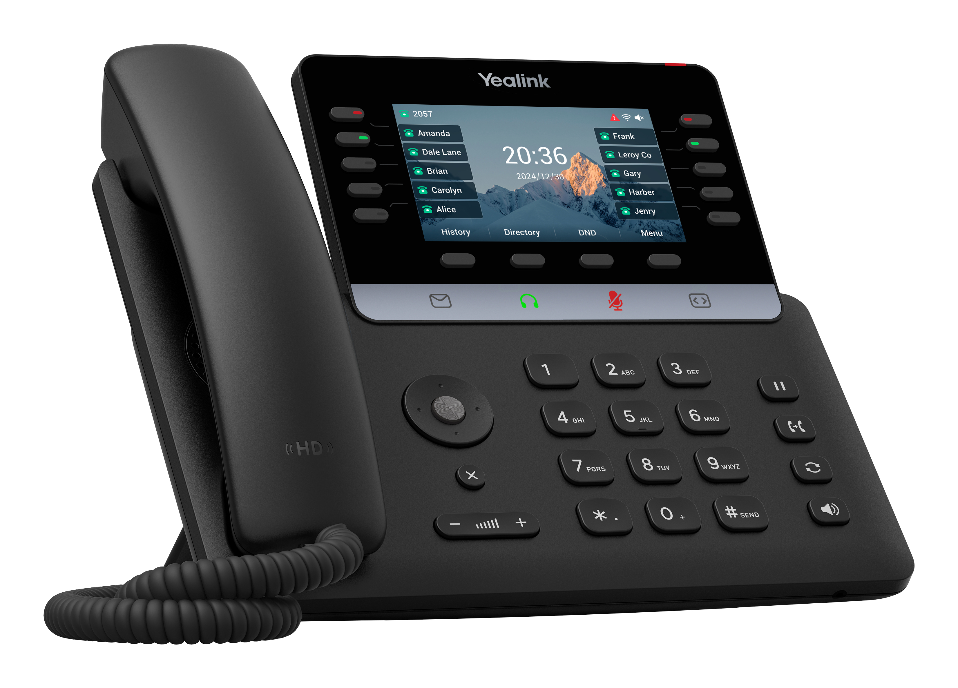 Yealink Tischtelefon SIP -T74U Schwarz - VoIP-Telefon - Voice-Over-IP, Ansicht 3