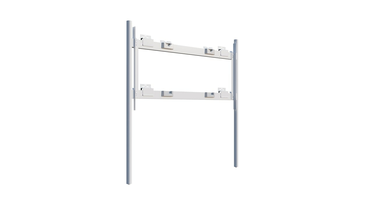 steelcase Roam Collection - Klammer - für interaktives Whiteboard - Artic White, Microsoft Gray, Ansicht 3