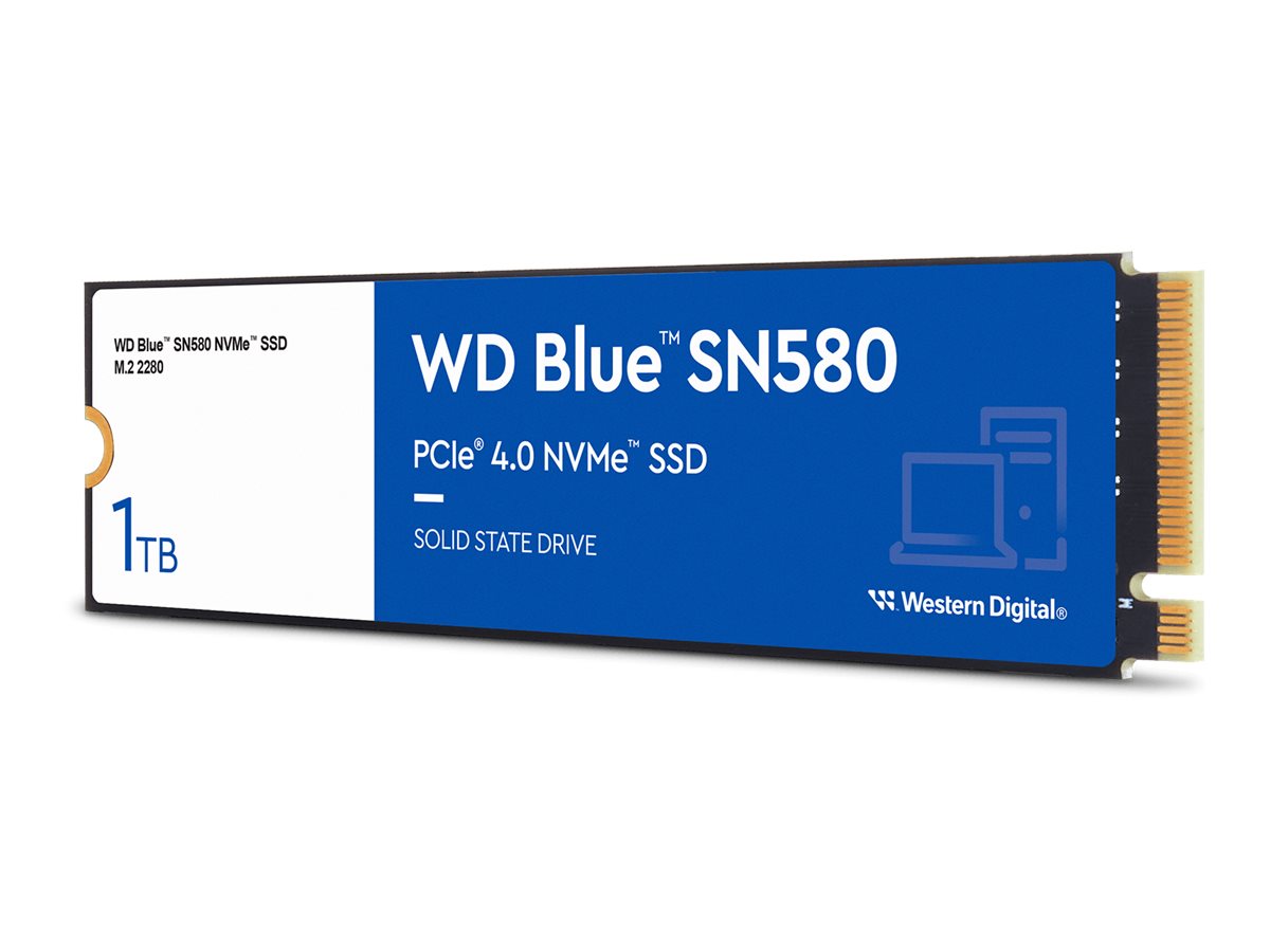 WD Blue SN580 WDS100T3B0E - SSD - 1 TB - intern - M.2 2280 - PCIe 4.0 x4 (NVMe)