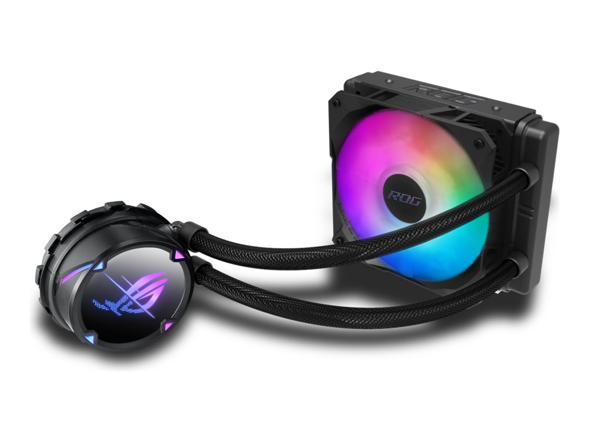 ASUS ROG STRIX LC II 120 ARGB - Prozessor-Flüssigkeitskühlsystem - Kühlergröße: 120 mm - (für: AM4 AM5 LGA1851 LGA1700 LGA1200 LGA115x Socket LGA2011 LGA2011-3 TR4)