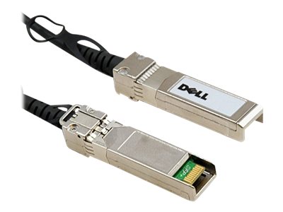 Dell Networking 10GbE Copper Twinax Direct Attach Cable - Direktanschlusskabel - SFP+ (M) zu SFP+ (M) - 1 m - twinaxial - für Networking N1148P-ON, PowerSwitch S4112F-ON, S4112T-ON, S5212F-ON, S5232F-ON, S5296F-ON