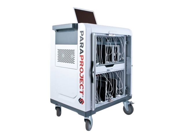 PARAT PARAPROJECT Trolley i32 - Wagen (synchronisieren und laden) - für 32 Tablets / 1 Notebook - verriegelbar - Grau, Ansicht 2
