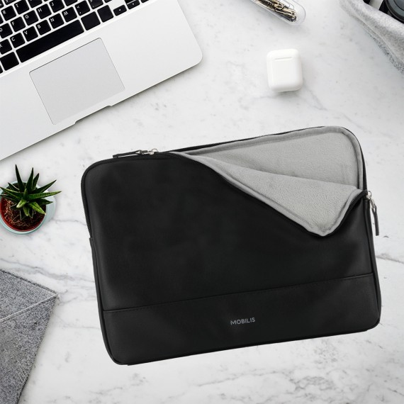 Mobilis Origine - Tasche für Laptop - Neopren-Schaum, PU-Imitationsleder - Schwarz (12.5 - 14), Ansicht 4