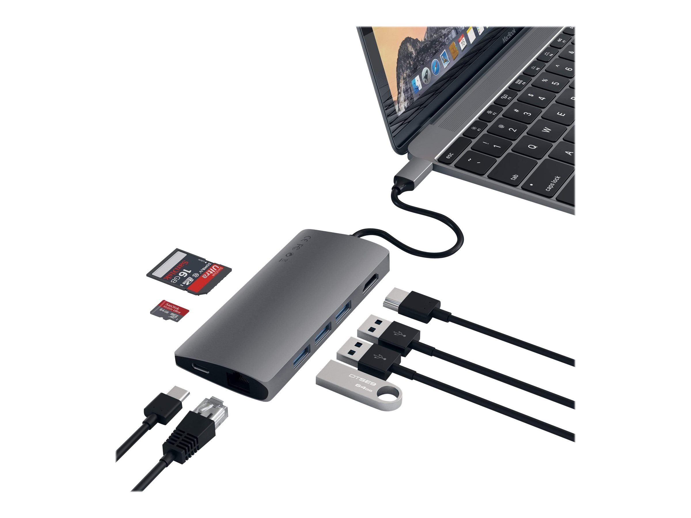 Satechi Aluminum Multi-Port Adapter V2 - Dockingstation, Ansicht 3