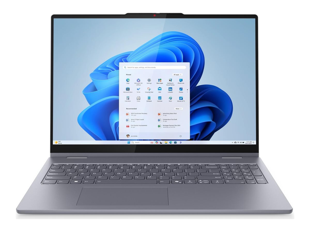 Lenovo IdeaPad 5 2-in-1 16IAL10 83KS - Flip-Design - Intel Core Ultra 5 225U - Win 11 Home - Intel Graphics - 16 GB RAM - 1 TB SSD NVMe - 40.6 cm (16")
