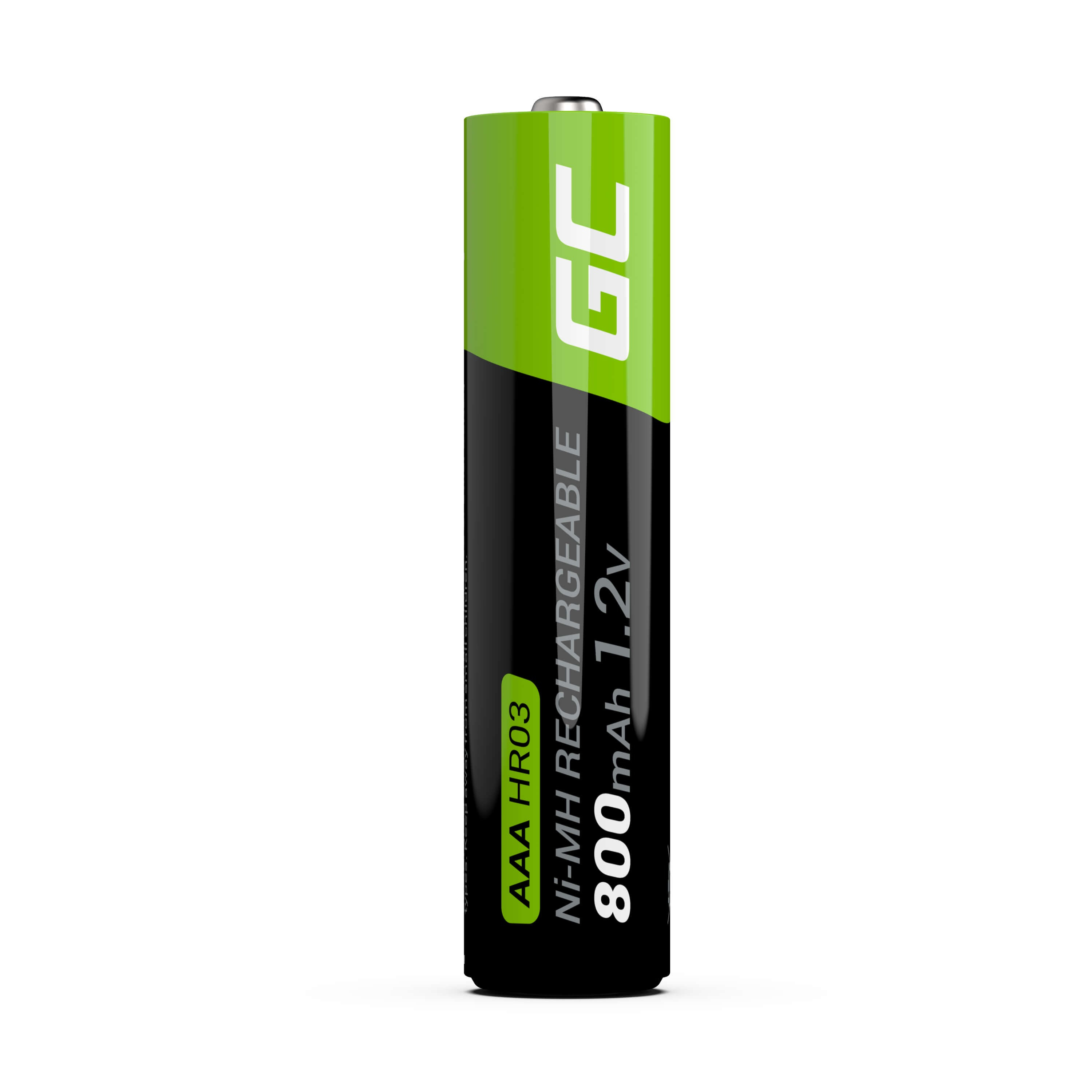 Green Cell GR08 - Wiederaufladbarer Akku - AAA - Nickel-Metallhydrid (NiMH) - 1,2 V - 2 Stück(e) - 800 mAh, Ansicht 3