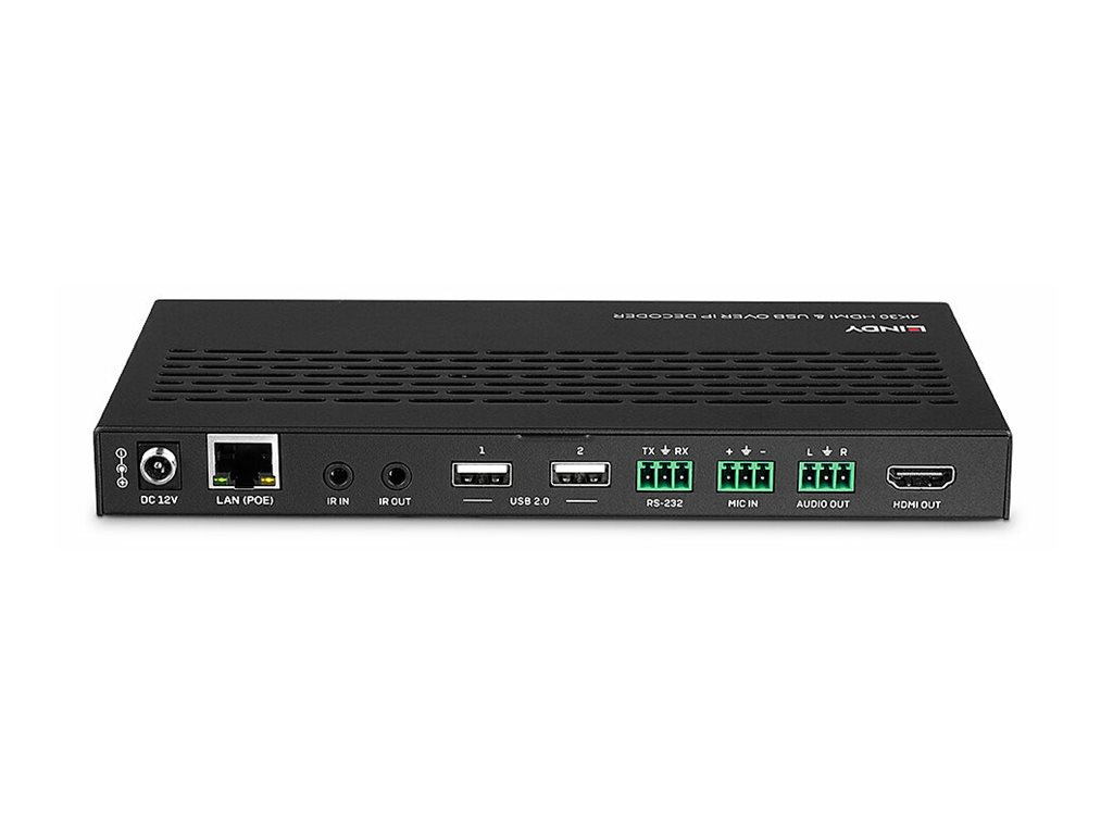 Lindy 4K30 HDMI & USB over IP Decoder Multicast & Videowall, Ansicht 2