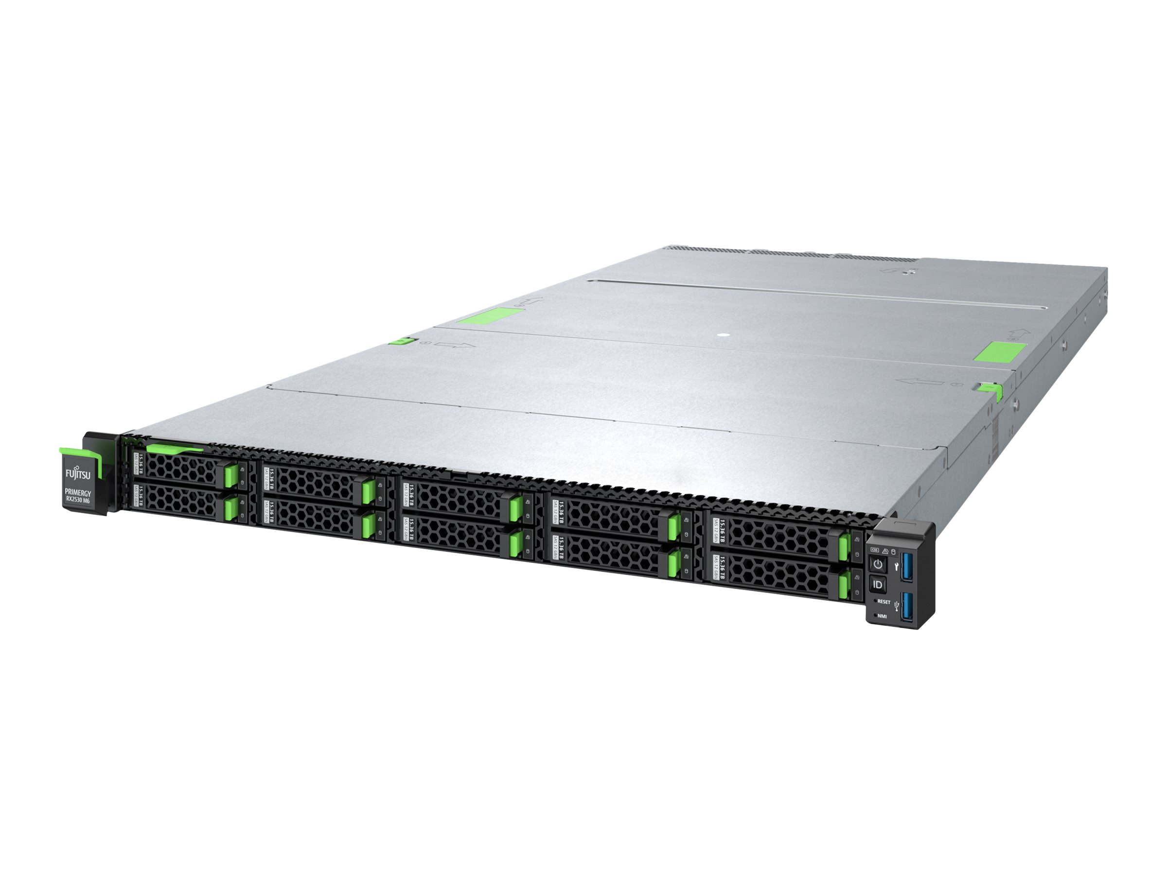 Fujitsu PRIMERGY RX2530 M6 - Server - Rack-Montage - 1U - zweiweg - 1 x Xeon Silver 4314 / 2.4 GHz