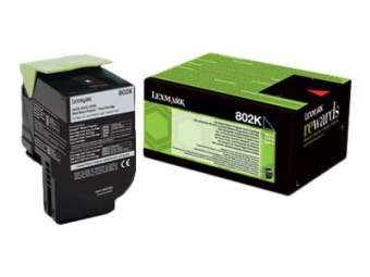 Lexmark 802K - Schwarz - original - Tonerpatrone LCCP LRP