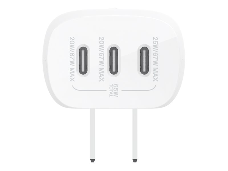 Belkin BoostCharge - Netzteil - PPS Technology - 67 Watt - 3.25 A - PD 3.0, Power Delivery 3.1, Ansicht 5