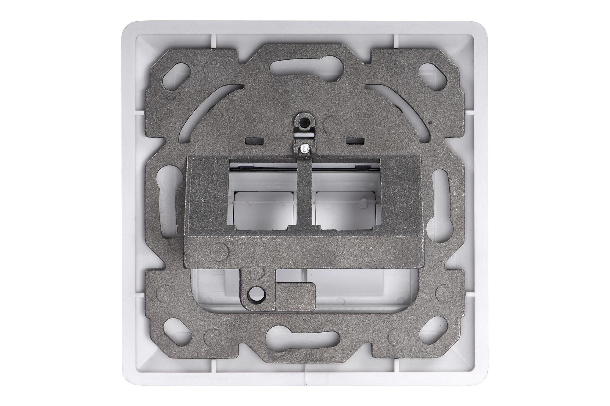 DIGITUS Leerdose für Keystone Module, Rahmen 80x80 mm + Zentralplatte 50x50 mm, Ansicht 4