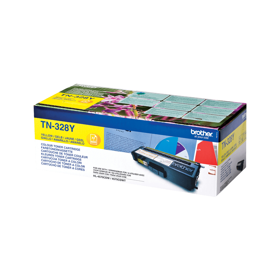 Brother TN328Y - Gelb - Original - Tonerpatrone, Ansicht 4