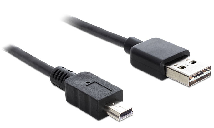 Delock EASY-USB USB-kabel 1m Sort