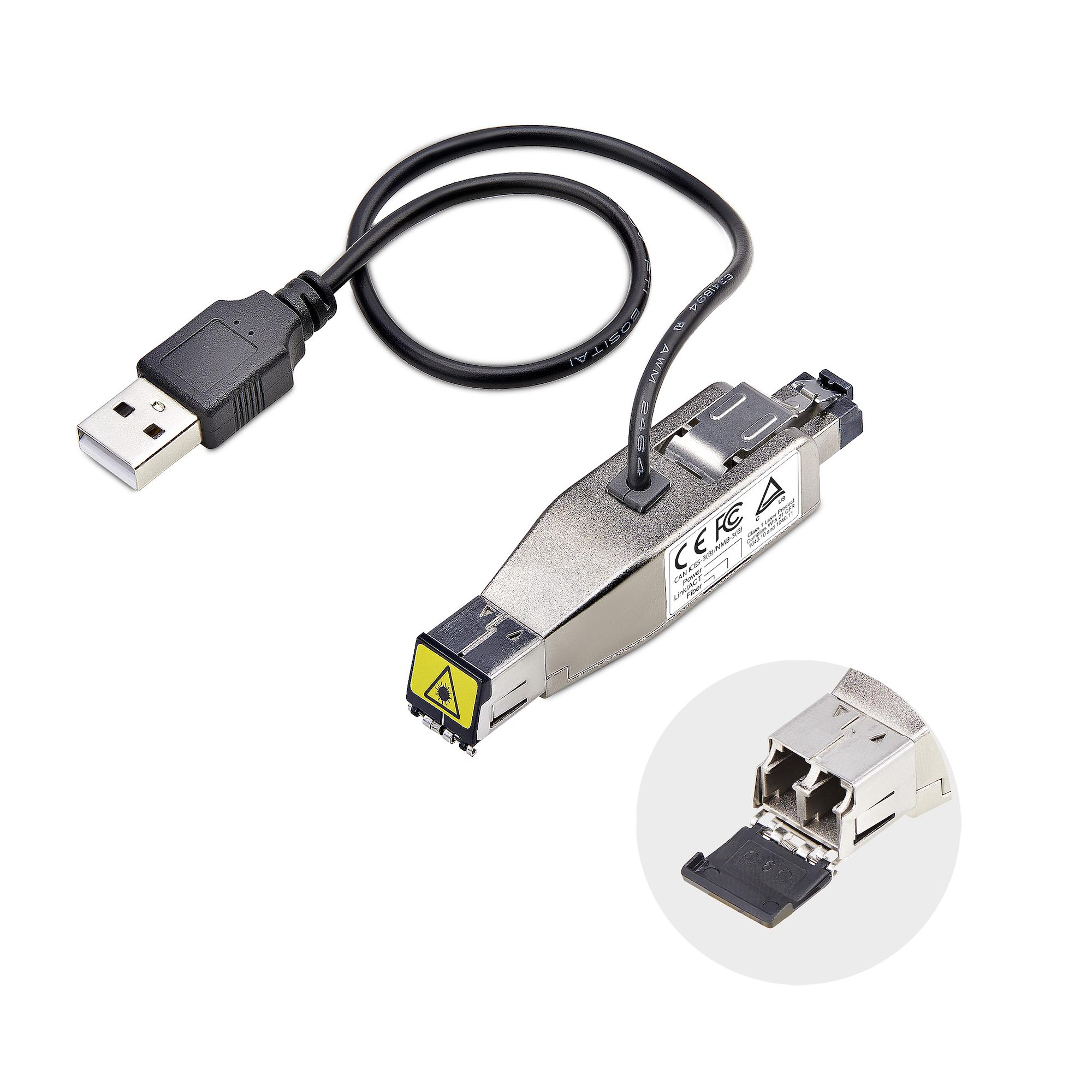 StarTech.com Gigabit Fiber to RJ45 Ethernet Media Converter, Micro Mini, Ansicht 2