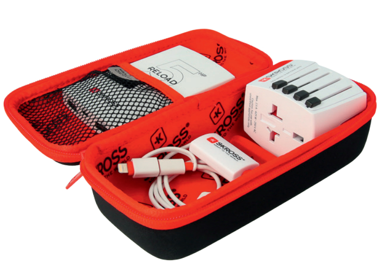 SKROSS Power Case - Schwarz - Rot, Ansicht 2