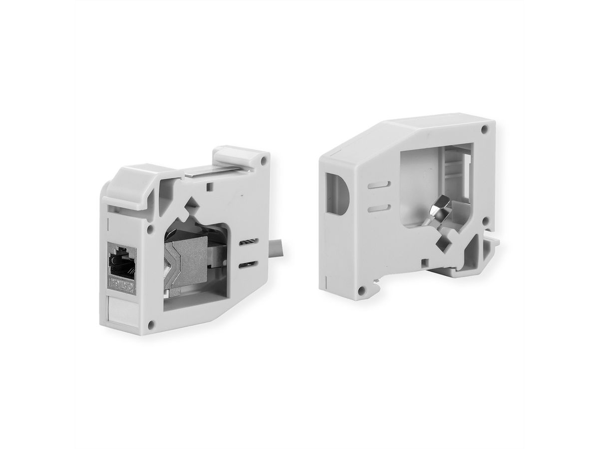 ROLINE Hutschienen-Adapter für Keystone 180°, Ansicht 3