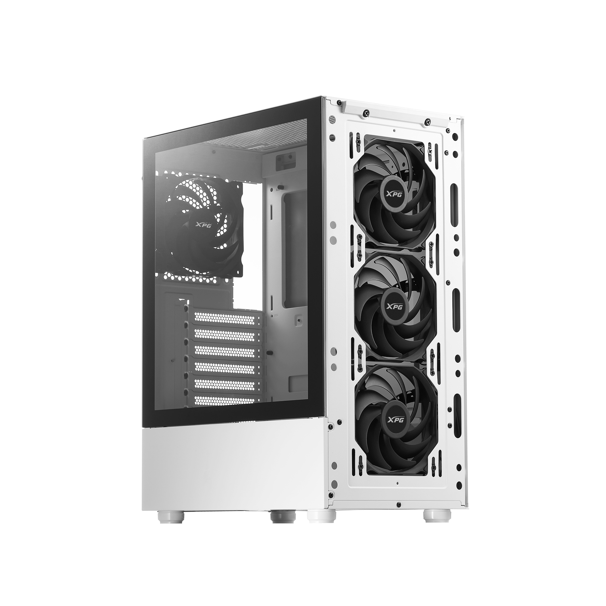 ADATA XPG VALOR - Mid tower - ATX - Seitenteil mit Fenster (gehärtetes Glas) - weiß, Ansicht 4