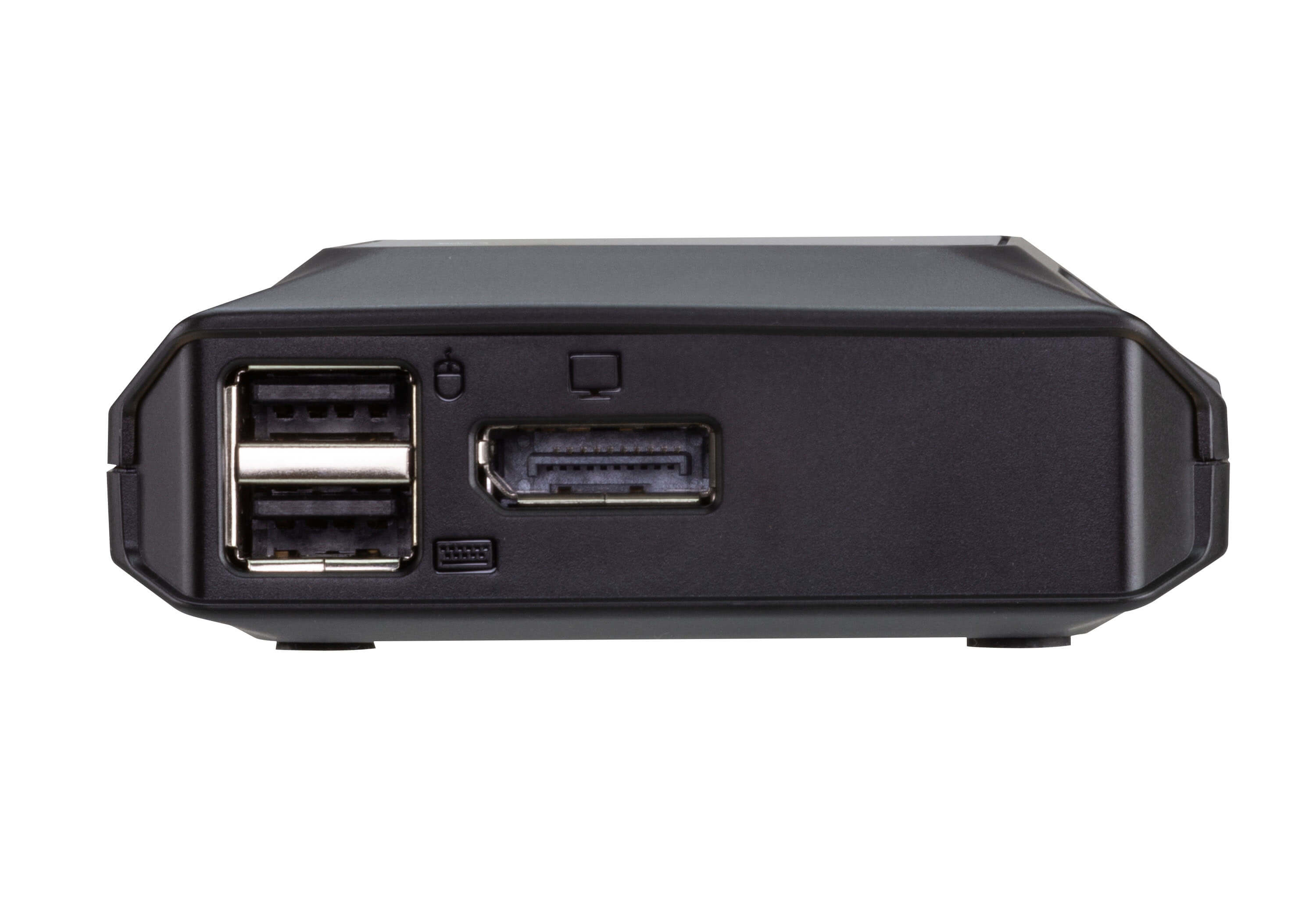 ATEN 2-Port USB-C 4K DisplayPort KVM-Switch mit Remote-Port-Wähler - 4096 x 2160 Pixel - 4K DCI - 0,74 W - Schwarz, Ansicht 2