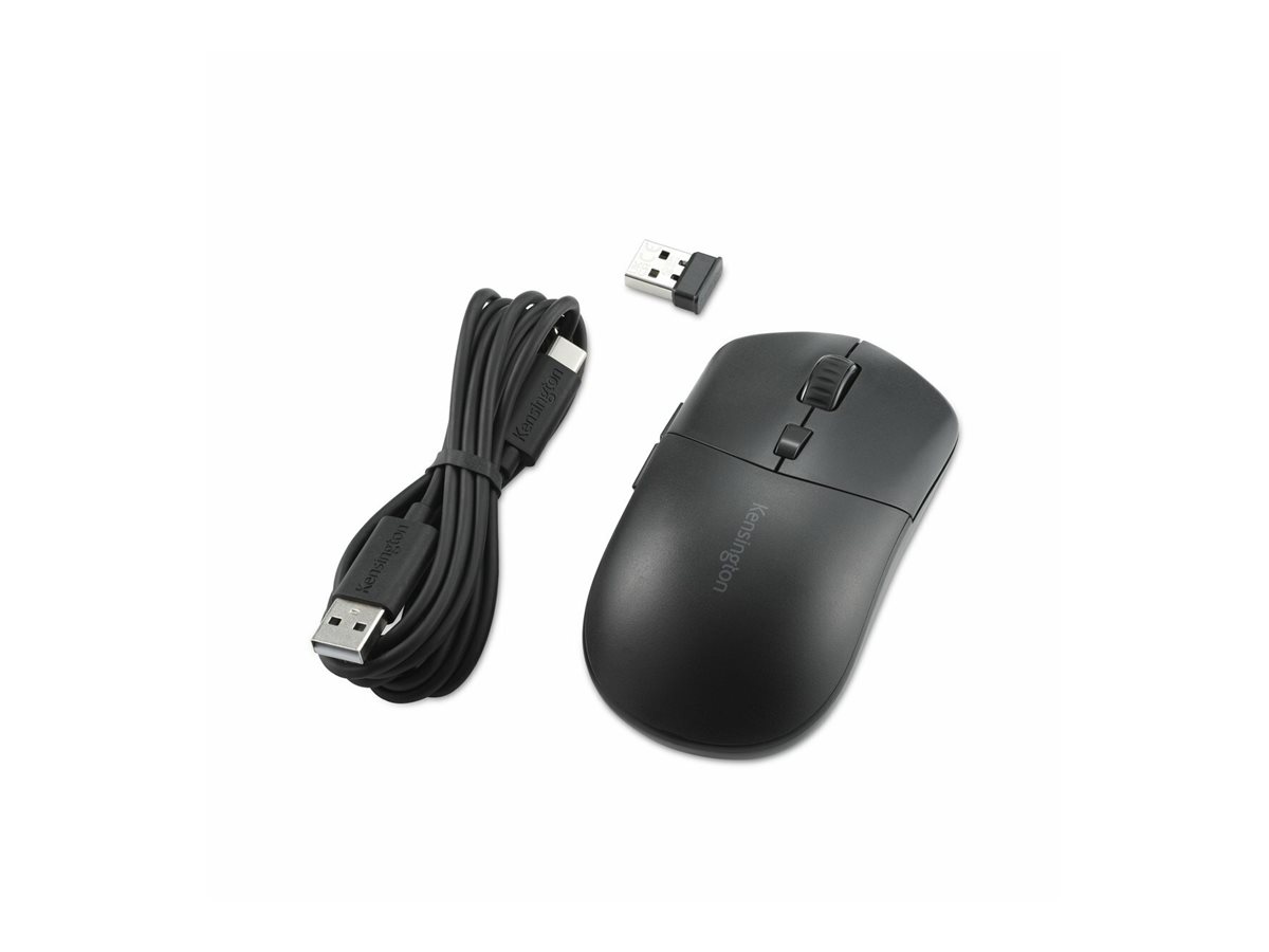 Kensington MY430 EQ - Maus - mehrere Geräte wiederaufladbar - optisch - 6 Tasten - kabellos - 2.4 GHz Bluetooth - kabelloser Empfänger (USB)