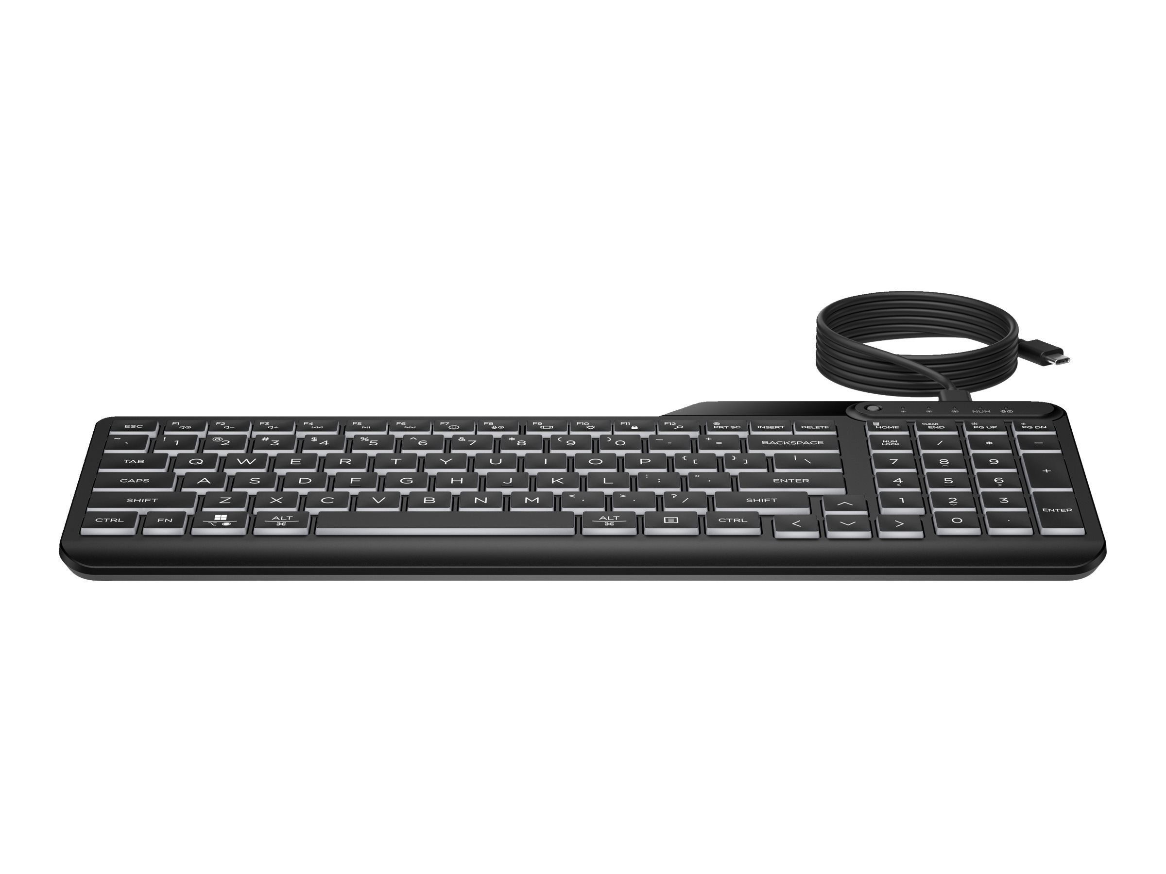 HP 400 - Tastatur - kompakte Größe 2-Zonen-Layout 12 programmierbare Tasten geringer Tastenhub Multi-Device