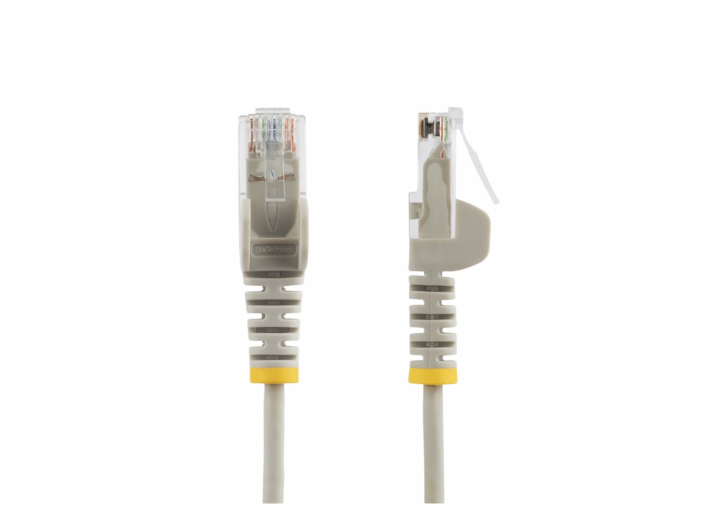 StarTech.com 15m Gray Slim CAT6 Ethernet Cable, Snagless, 28AWG, LSZH - Patch-Kabel - RJ-45 (M), Ansicht 4