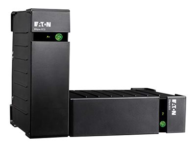 Eaton Ellipse ECO 800 USB DIN - USV (in Rack montierbar/extern) - Wechselstrom 230 V - 500 Watt - 800 VA - USB - Ausgangsanschlüsse: 4 - 2U - 48.3 cm (19")