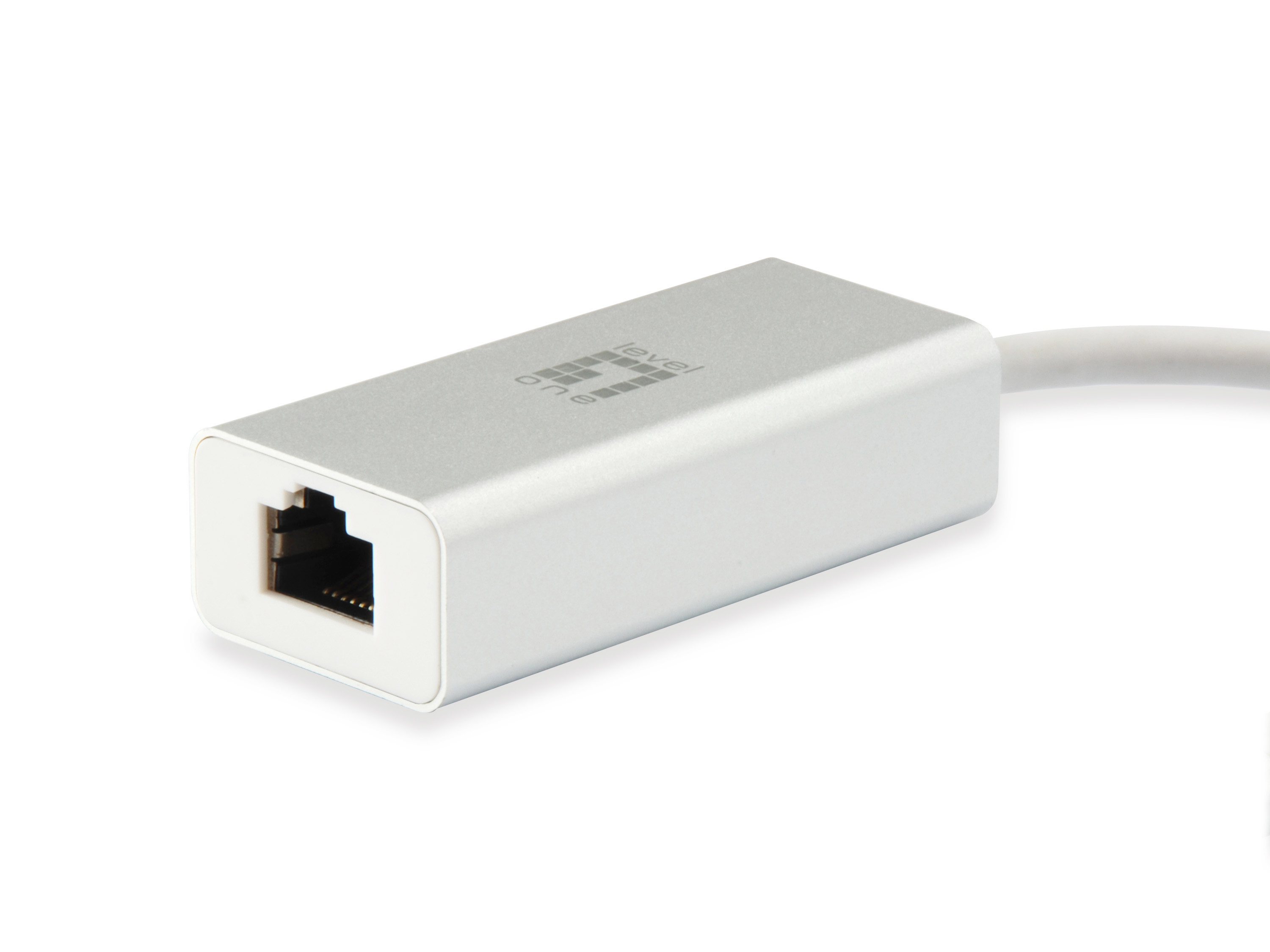 LevelOne Adapter USB-C -> RJ45 10/100/1000 0.15m - Adapter - Digital/Daten, Ansicht 2