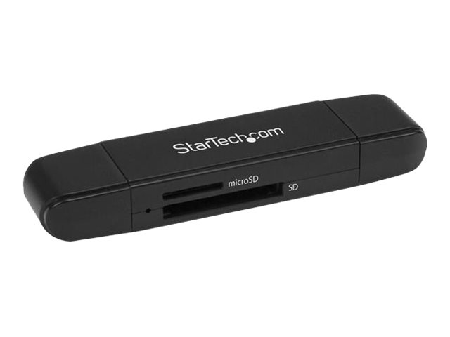 StarTech.com USB Speicherkartenlesegerät - USB 3.0 SD Kartenleser - Kompakt - 5Gbit/s - USB Kartenleser - MicroSD USB Adapter (SDMSDRWU3AC)