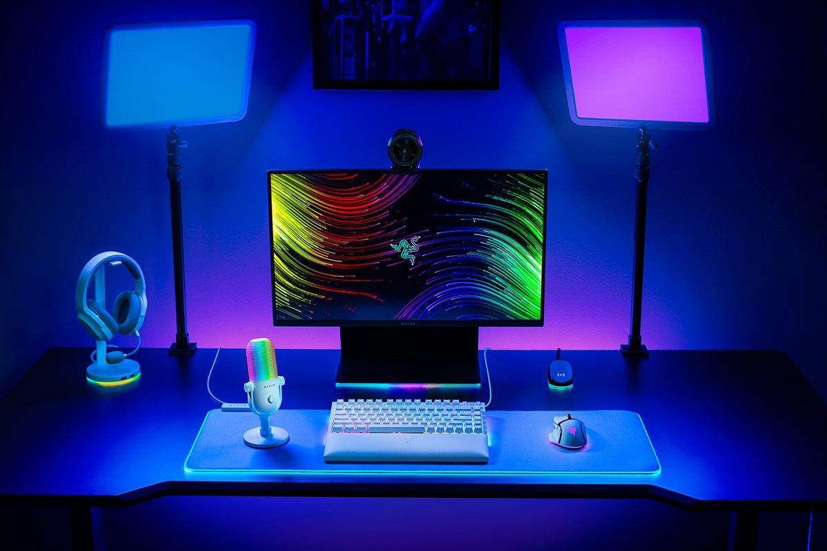 Razer Seiren V3 Chroma - Mikrofon - USB - weiß, Ansicht 3