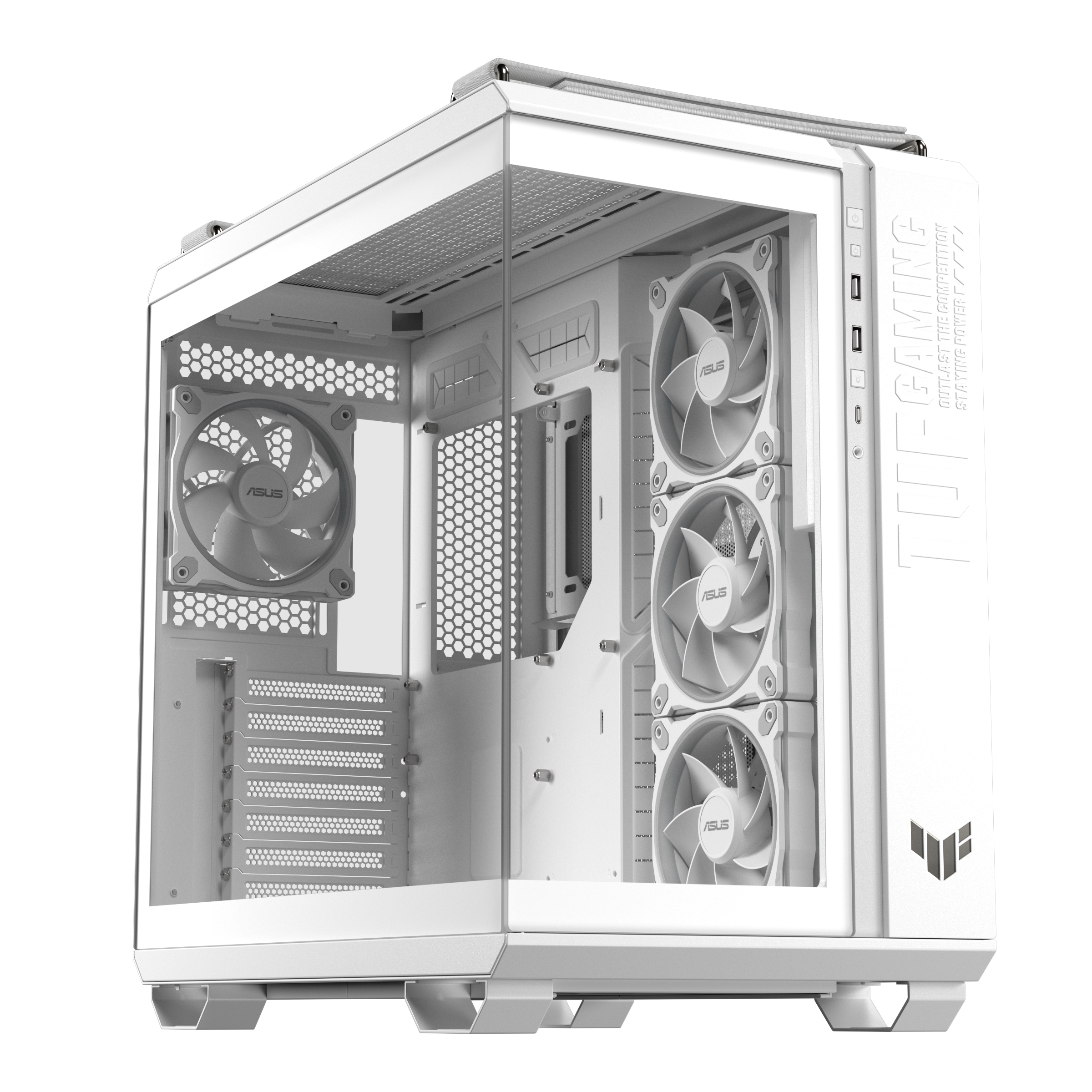 ASUS TUF Gaming GT502 Horizon - Mid tower Gaming - ATX - Seitenteil mit Fenster (gehärtetes Glas), Ansicht 2