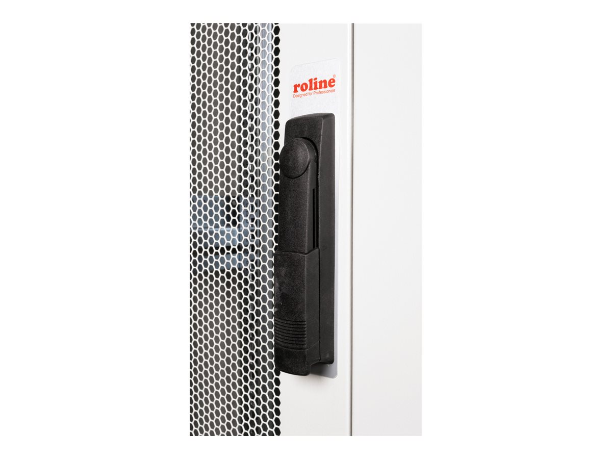 ROLINE 19 Zoll Serverschrank Pro 26 HE 600x1000 BxT grau Plexiglas, Ansicht 5