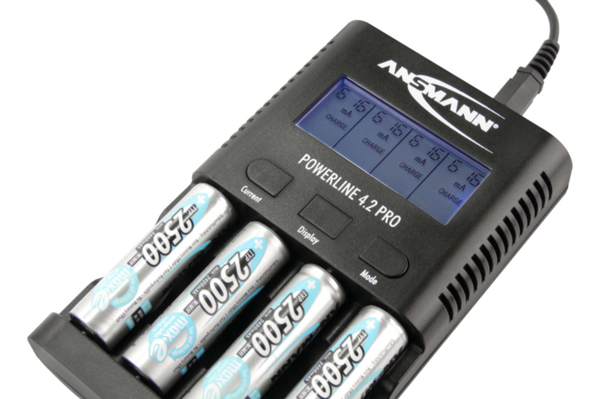 Ansmann POWERline 4.2 Pro - Batterieladegerät / -tester - (für 4xAA/AAA), Ansicht 4