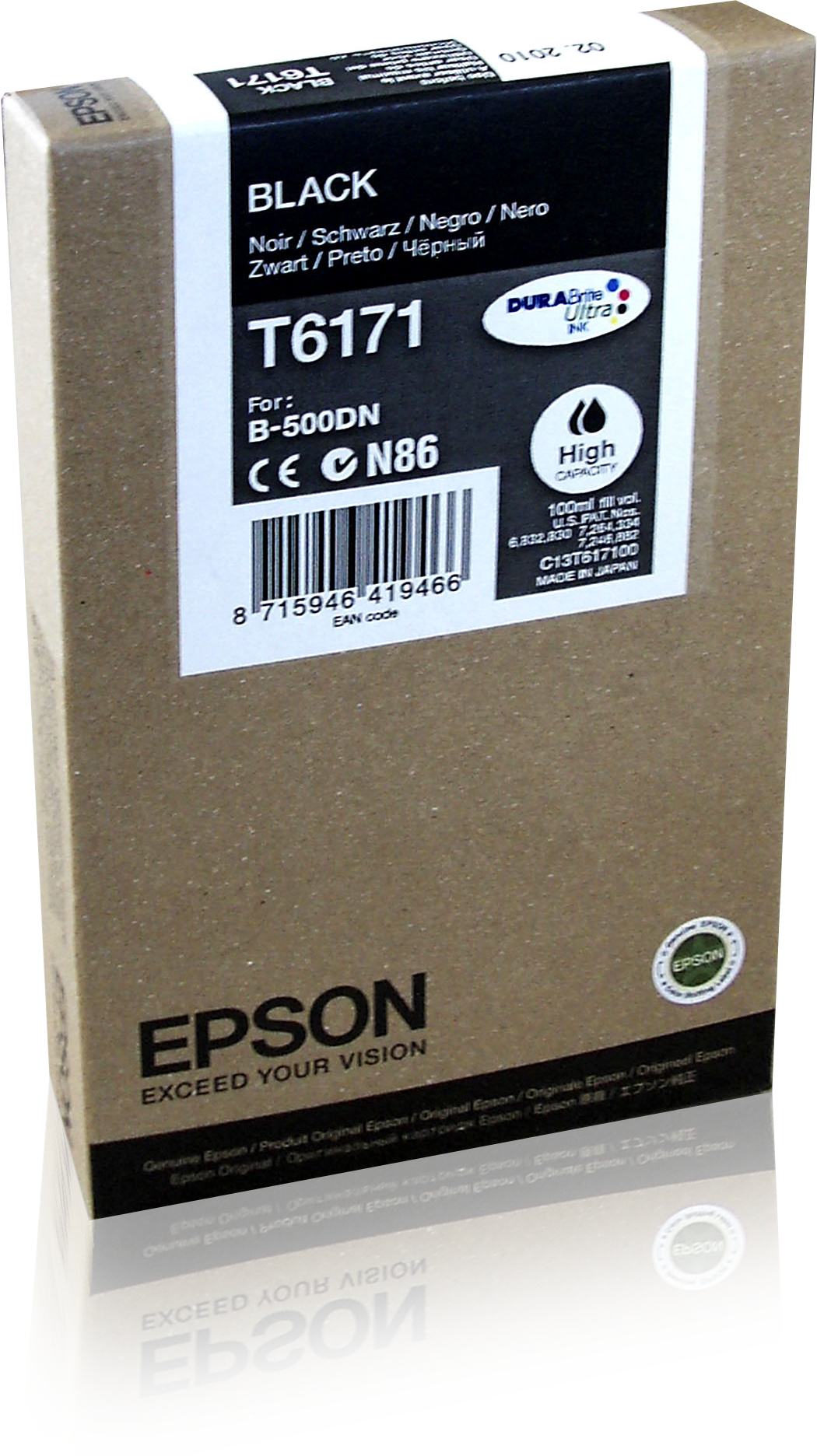 Epson Tintenpatrone HC Black 4k, Hohe (XL-) Ausbeute, Tinte auf Pigmentbasis, 100 ml, 1 Stück(e)