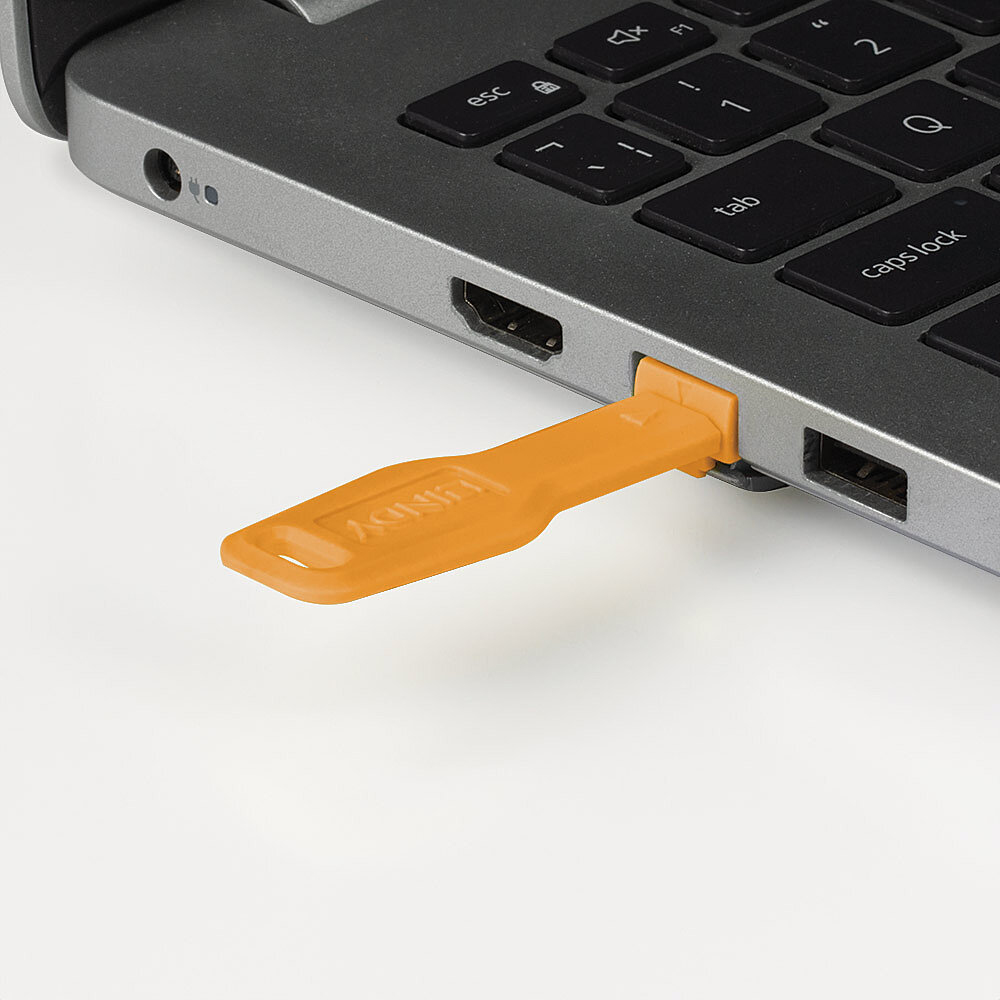 Lindy LAN-Portblocker-Schlüssel - orange, Ansicht 3