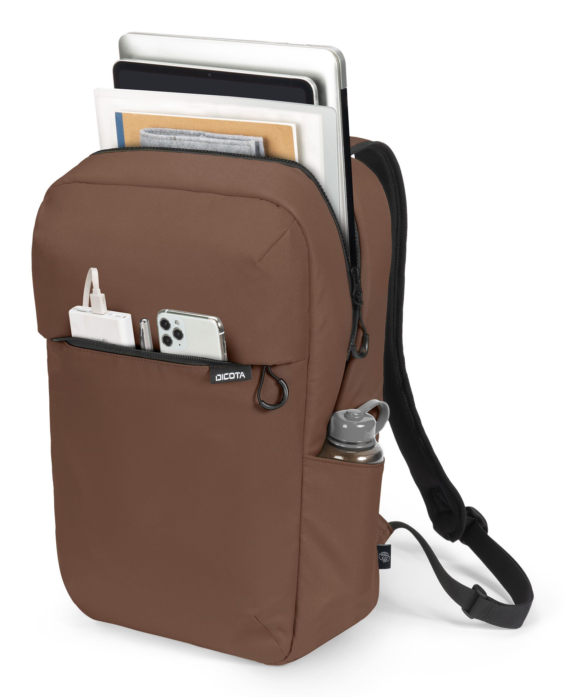 Dicota Commuter - Notebook-Rucksack - 40.6 cm - Braun, Ansicht 4
