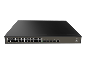 LevelOne GEL-2871 - Switch - managed - 24 x 101001000 + 4 x Kombi-Gigabit-SFP